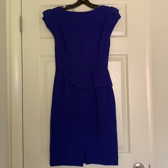 Antonio Melani Royal Purple Peplum dress - Picture 2 of 3